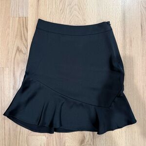 Chic Asymmetrical Black Skirt